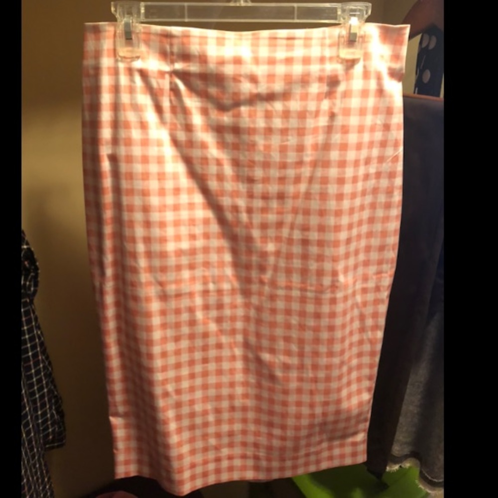 New NY&Co Size 10 Pink Gingham Skirt